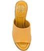 Color:Golden Sun - Image 6 - Fayla Leather Dress Espadrille Wedge Sandals