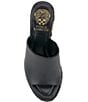 Color:Black - Image 6 - Fayla Leather Dress Wedge Sandals