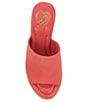 Color:Peach Pop - Image 6 - Fayla Suede Wedge Espadrille Sandals