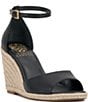 Vince Camuto Felyn Leather Ankle Strap Espadrille Wedge Sandals - Image 1