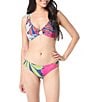 Vince Camuto Fiji Floral Shirred Back Hipster Swim Bottom, Color:Multi - Image 3