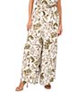 Vince Camuto Floral Print Drawstring Coordinating Pants - Image 1