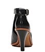 Color:Black - Image 3 - Frasper Buckle T-Strap Heeled Sandals