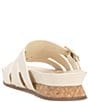Color:Creamy White - Image 4 - Freoda Leather Buckle Slide Sandals