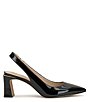 Color:Black - Image 2 - Hamden Patent Leather Slingback Pumps