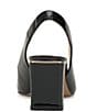 Color:Black - Image 3 - Hamden Patent Leather Slingback Pumps