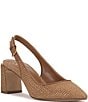 Vince Camuto Hamden Raffia Slingback Point Toe Pumps - Image 1