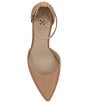 Color:Sandstone - Image 6 - Hendriy Leather Ankle Strap Block Heel Pumps