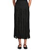 Vince Camuto Illusion Pleated A-Line Skirt, Color:Rich Black - Image 1