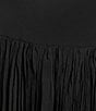 Vince Camuto Illusion Pleated A-Line Skirt, Color:Rich Black - Image 4