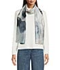 Vince Camuto Ink Bloom Oblong Scarf, Color:Taupe Neutral - Image 1