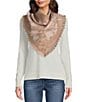 Vince Camuto Jacquard Floral Triangle Scarf - Image 1
