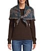 Vince Camuto Jacquard Floral Triangle Scarf - Image 5