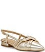 Color:Egyptian Gold - Image 1 - Jyle Knot Leather Flats