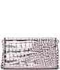 Vince Camuto Kisho Croco Silver Hardware Metallic Wallet on Chain Crossbody Bag, Color:Grey - Image 2