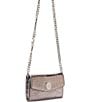 Vince Camuto Kisho Croco Silver Hardware Metallic Wallet on Chain Crossbody Bag, Color:Grey - Image 4