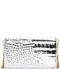 Vince Camuto Kisho Silver Metallic Croco Wallet on Chain Crossbody Bag, Color:Silver Metallic Croco - Image 2