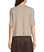 Vince Camuto Knit Crew Neck Short Sleeve Big Button Front Cardigan - Image 6