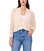 Vince Camuto Knit V-Neck Long Sleeve Button Front Cardigan, Color:Whisper Pink - Image 1