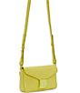 Color:Dark Yellow - Image 4 - Lefto Small Leather Crossbody Bag