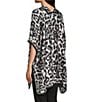 Vince Camuto Leopard Printed Pleated Topper, Color:Black - Image 4