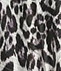 Vince Camuto Leopard Printed Pleated Topper, Color:Black - Image 5