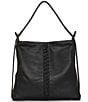 Color:Black - Image 1 - Licia Convert Braided Detail Hobo Bag
