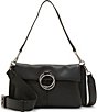 Color:Black - Image 1 - Livy Leather Small Shoulder Bag