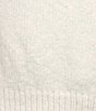 Color:Antique White - Image 4 - Long Sleeve Turtleneck Sweater