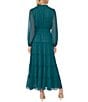 Vince Camuto Long Sleeve Yoryu Tiered Ruffle V Neck Maxi Dress - Image 2