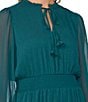 Vince Camuto Long Sleeve Yoryu Tiered Ruffle V Neck Maxi Dress - Image 4