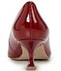 Color:Flame - Image 3 - Margie Patent Leather Kitten Heel Pumps