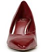 Color:Flame - Image 5 - Margie Patent Leather Kitten Heel Pumps