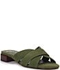 Color:Lush Olive - Image 1 - Maydree Suede Crossband Sandals