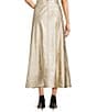 Vince Camuto Metallic Maxi A-Line Skirt, Color:Soft Gold - Image 2