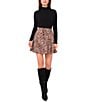 Vince Camuto Mini Flounce Pleated Skirt, Color:Rich Taupe - Image 3