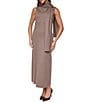 Vince Camuto Mock Neck Scarf Maxi Dress - Image 1