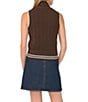 Vince Camuto Mock Neck Sleeveless Cable Sweater Top - Image 2