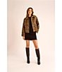 Vince Camuto Mohair Leopard Print Point Collar Long Sleeve Button Front Jacket, Color:Rich Taupe - Image 7