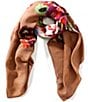 Vince Camuto Moody Botanical Square Scarf, Color:Taupe Multi - Image 1