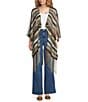 Vince Camuto Multi Striped Fringe Topper - Image 1