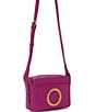Color:Rosewood - Image 4 - Naimi Leather Crossbody Bag