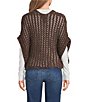 Vince Camuto Novelty Knit Fringe Topper - Image 2