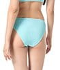 Vince Camuto Ocean Ripple Solid Texture High Cut Hipster Swim Bottom, Color:Oasis - Image 2
