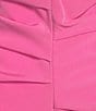 Vince Camuto Off The Shoulder Fold Over Sleeves Sheath Gown, Color:Fuchsia - Image 3