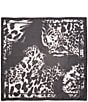 Vince Camuto Ombre Animal Print Square Scarf, Color:Black - Image 2