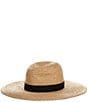 Vince Camuto Oversized Hardware Straw Panama Hat - Image 1