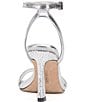 Color:Silver - Image 3 - Penelopy Crinkle Metallic Leather Dress Sandals