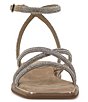 Color:Tortilla - Image 5 - Peshindal Rhinestone Embellished Strappy Sandals