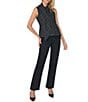 Vince Camuto Plaid Vest With Self Wrap Vest - Image 3